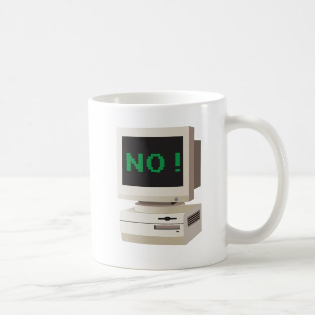 Dator säger NEJ! Kaffemugg (Höger)