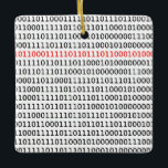 Dator Science Binary Code Black Red jul Julgransprydnad Keramik<br><div class="desc">Antingen så kärlekar de det här prydnadsämnet eller så gör de det inte. Hämta den? Upprepade binära nummer 0 och 1,  i svart och röd. Underbar för datorentusiaster,  lärare eller kodningsexperter för helgdagarna.</div>