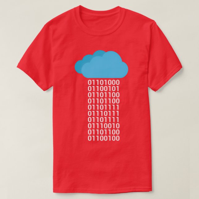 Dator Science Binary Gift T Shirt (Design framsida)