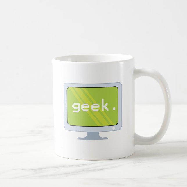 dator skärm nörd text kaffemugg (Höger)