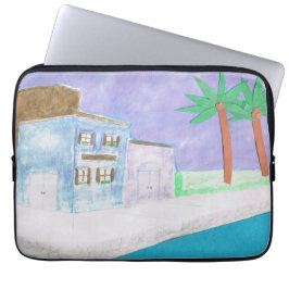 Dator-Sleeve med karibiska scenen Laptop Fodral
