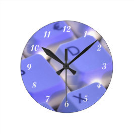 Dator Tangentbord Blue-ljus Rund Klocka