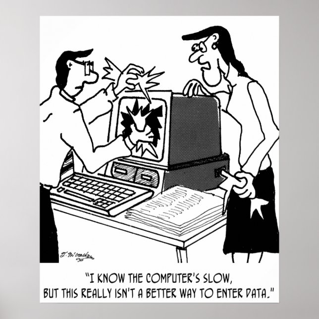 Dator Tecknad 1870 Poster (Framsidan)