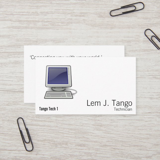 Dator Visitkort (Fram/Back In Situ)