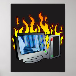 Datorbrand Poster