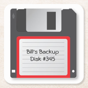 Datordiskett 1,4 kb Old school Underlägg Papper Kvadrat