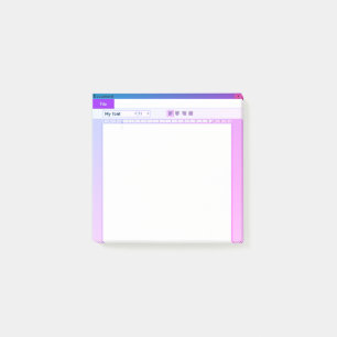 Datordokumentet Postar-it® noterar Post-it Block