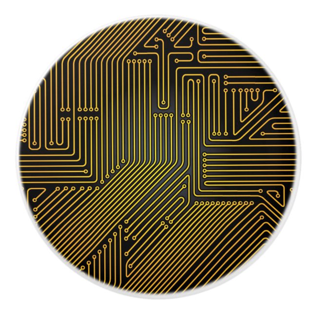 Datoren går runt stiger ombord mönster knopp (Framsidan)