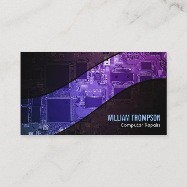 Datoren reparerar visitkortar visitkort (Framsida)