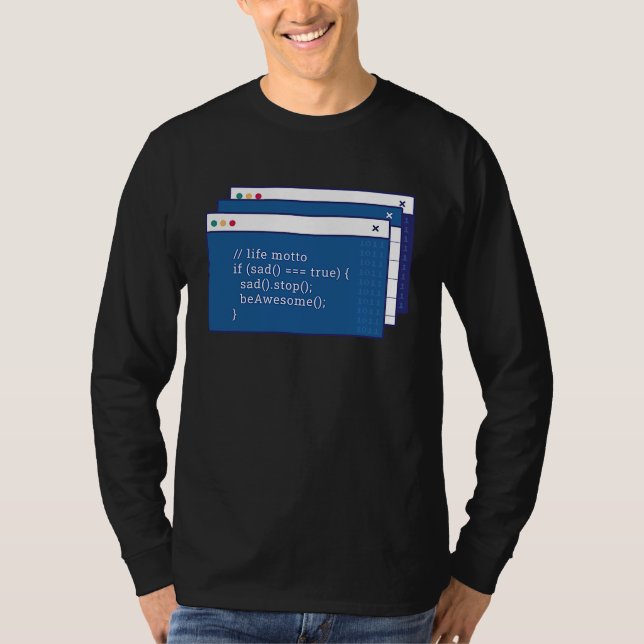 Datorer Kodning T Shirt (Framsida)