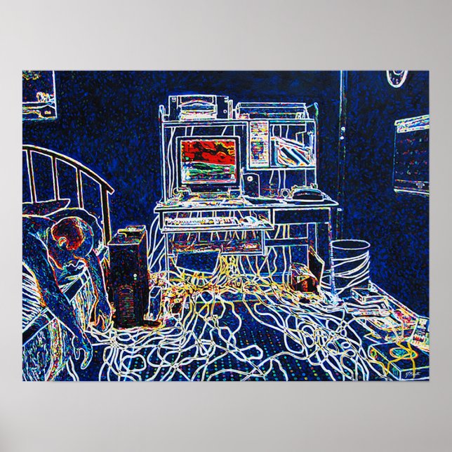 Datorer och trådar poster (Framsidan)