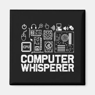 Datorflüstraträja Tech Support Nördar nörd Magnet