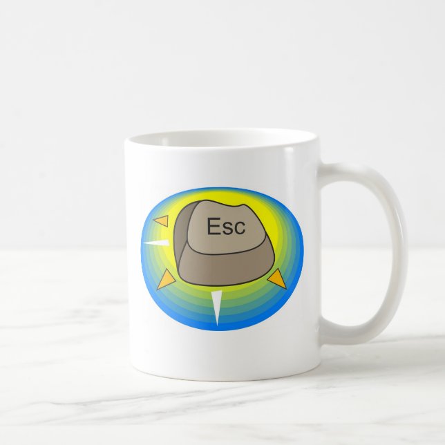 Datorflykten knäppas kaffemugg (Höger)