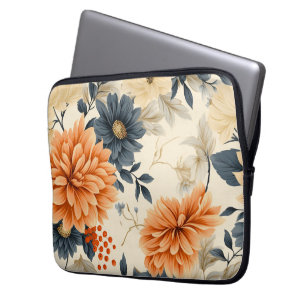 Datorfodral med blomsterdesign