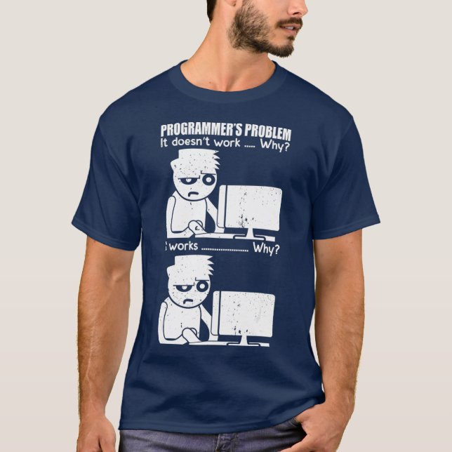 Datorforskare i programmeraren t shirt (Framsida)