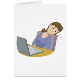 Datorfrustration Hälsningskort
