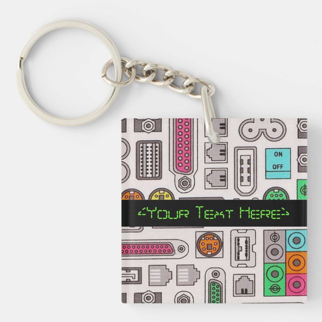 DatorGeekshumorn matar in mönsternyckelringen (Framsidan)