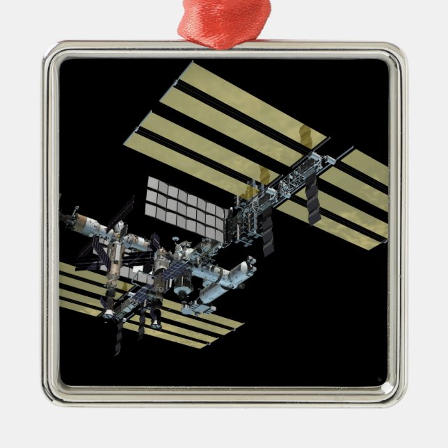 Datorgenererad vy 10 julgransprydnad metall (Framsidan)