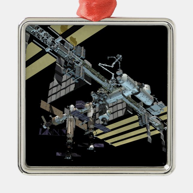 Datorgenererad vy 12 julgransprydnad metall (Framsidan)