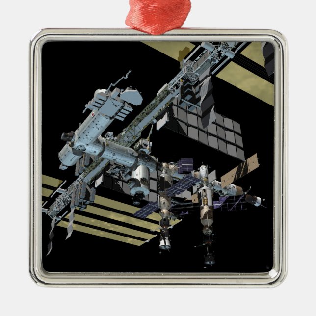 Datorgenererad vy 13 julgransprydnad metall (Framsidan)