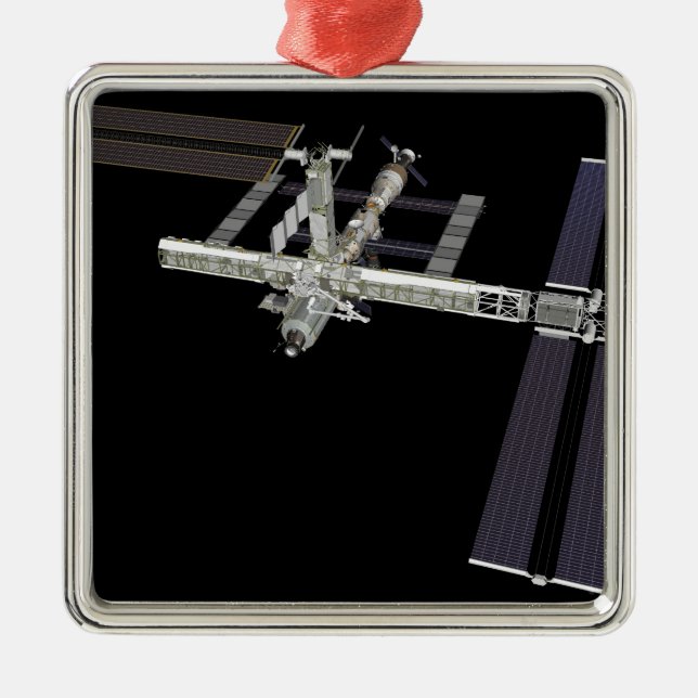 Datorgenererad vy 16 julgransprydnad metall (Framsidan)