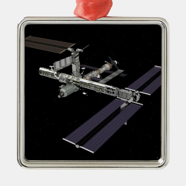 Datorgenererad vy 18 julgransprydnad metall (Framsidan)