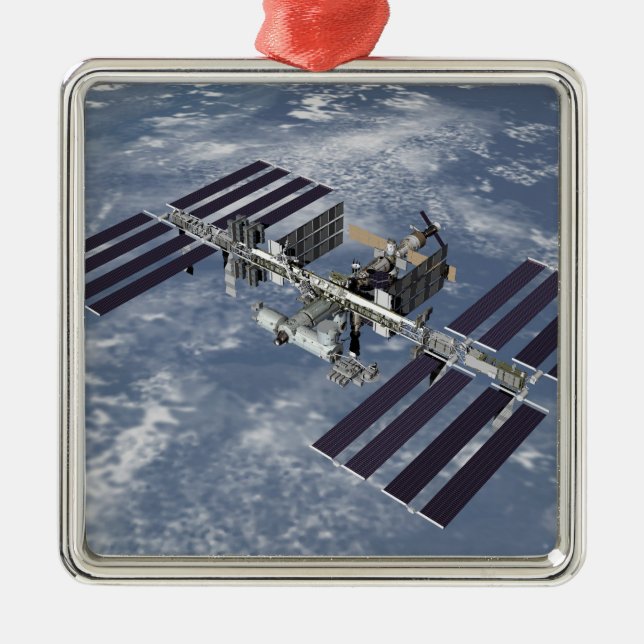 Datorgenererad vy 2 julgransprydnad metall (Framsidan)