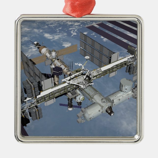 Datorgenererad vy 4 julgransprydnad metall (Framsidan)