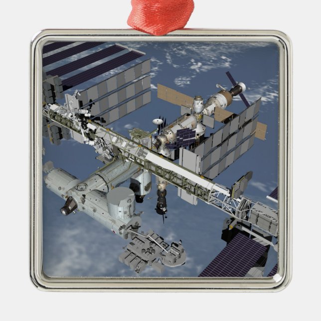 Datorgenererad vy 5 julgransprydnad metall (Framsidan)