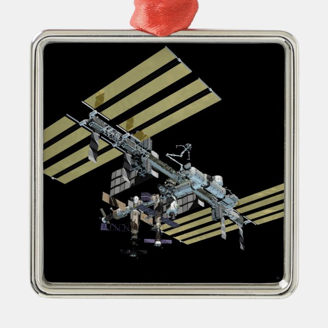 Datorgenererad vy 8 julgransprydnad metall (Framsidan)