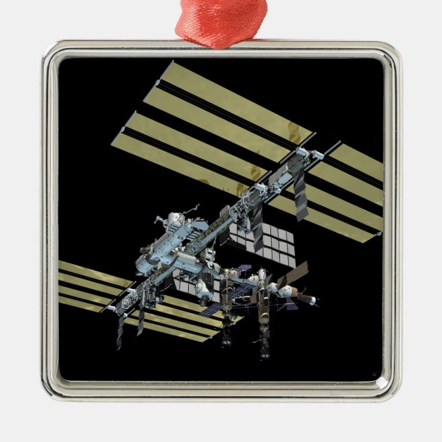 Datorgenererad vy 9 julgransprydnad metall (Framsidan)