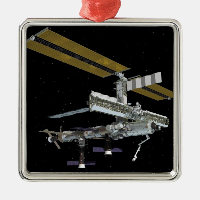 Datorgenererad vy julgransprydnad metall (Framsidan)