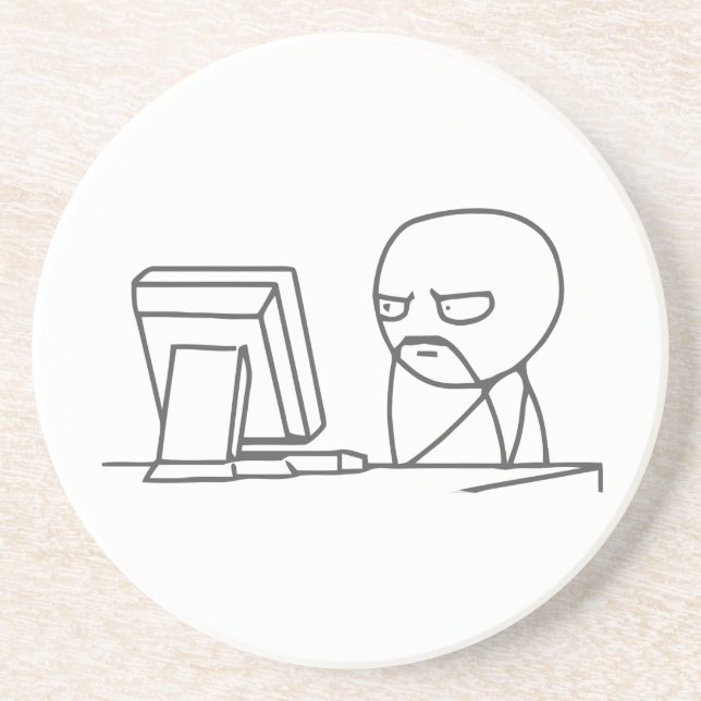 Datorgrabb Meme - högvärdig sandstenkustfartyg Underlägg Sandsten (Framsidan)