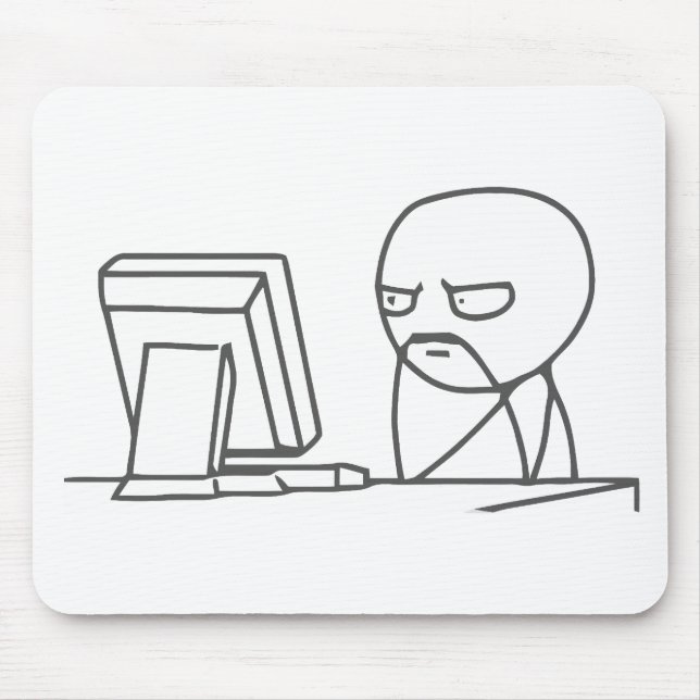 Datorgrabb Meme - Mousepad Musmatta (Framsidan)