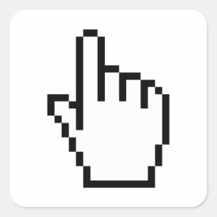 DATORHANDPOINTER/MUSKURSOR FYRKANTIGT KLISTERMÄRKE