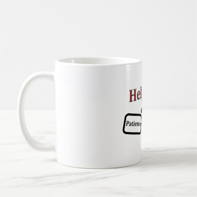 Datorhjälp skrivbord kaffemugg Julpresent (Vänster)
