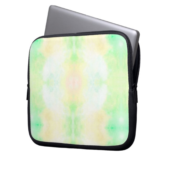 Datorhölje med mjukt pastell tie-dye-design laptop fodral (Framsidan Vänster)