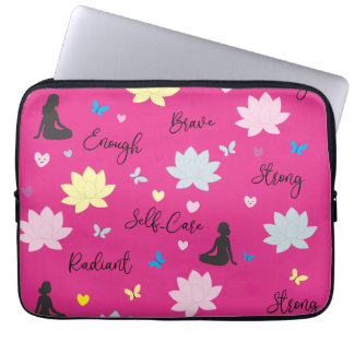 Datorhölje | Mindful Growth Lotus Blommig Design Laptop Fodral