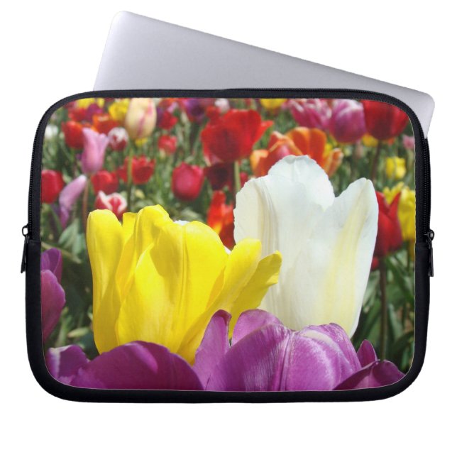 Datorhölje Tulpan Blommor Datorhölje Laptop Fodral (Framsidan)
