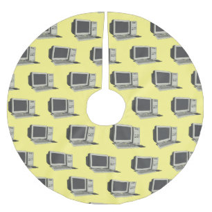 Datorillustration för tecknad julgransmatta borstad polyester