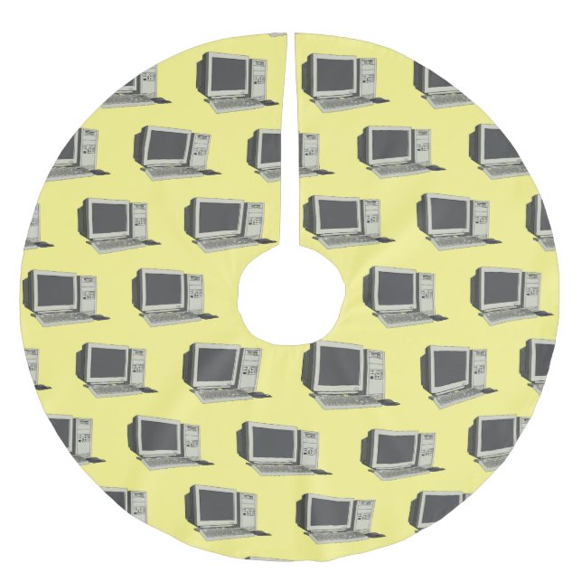 Datorillustration för tecknad julgransmatta borstad polyester (Framsidan)