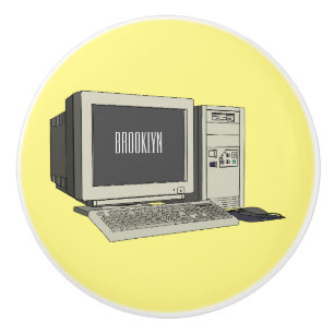 Datorillustration för tecknad knopp