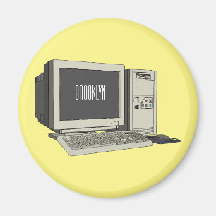Datorillustration för tecknad magnet