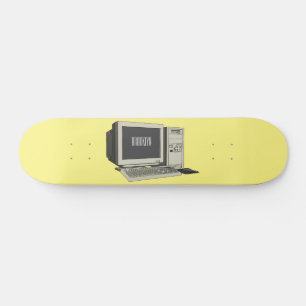Datorillustration för tecknad mini skateboard bräda 18,5 cm