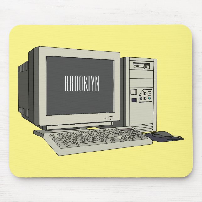 Datorillustration för tecknad musmatta (Framsidan)