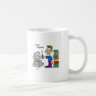 Datoringenjörtecknad Kaffemugg