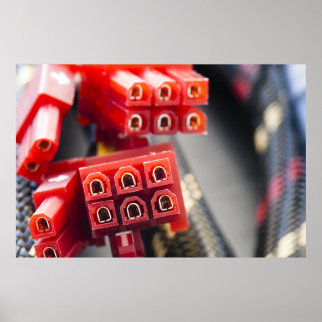 Datorkabelanslutning Poster (Framsidan)