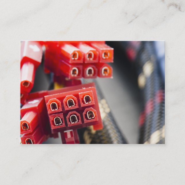 Datorkabelanslutning Visitkort (Framsida)