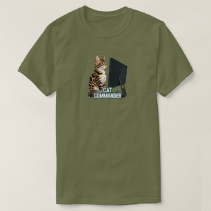 Datorkattbefälhavare Linux Bengal T-Shirt