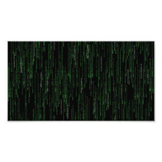 Datorkod som börjar spela spel och poster teckning